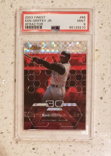 2003 Finest XFRACTOR #/99 Ken Griffey Jr. PSA 9  RARE CARD!