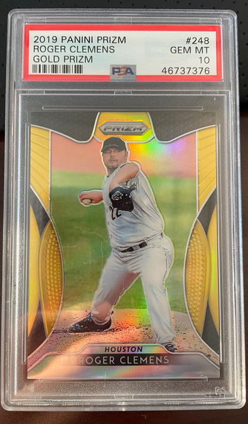 2019 Panini Prizm Gold /10 Roger Clemens