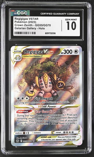 2023 Pokémon Crown Zenith Galarian Gallery Regigigas #GG55/GG70 VSTAR CGC 10