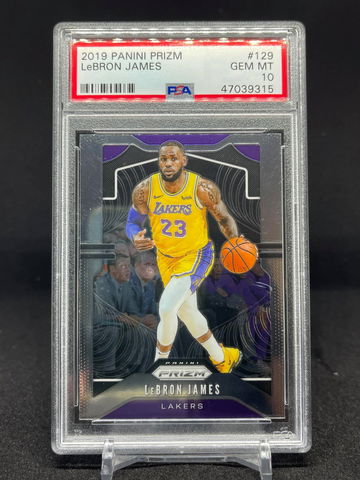2019 Panini Prizm LeBron James Base Gem Mint PSA 10