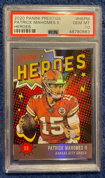 2020 Prestige Patrick Mahomes Heroes PSA 10