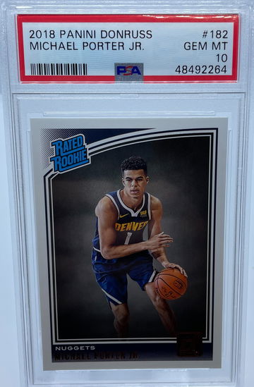 2018 Panini Donruss Michael Porter Jr #182 PSA 10 GEM MINT