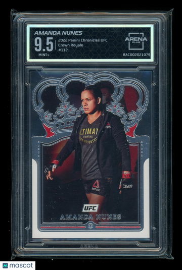 2022 Panini Chronicles UFC Crown Royale Amanda Nunes #112 Arena Club 9.5