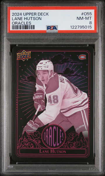 2024 Upper Deck Extended Series Oracles Lane Hutson #O-55 PSA 8