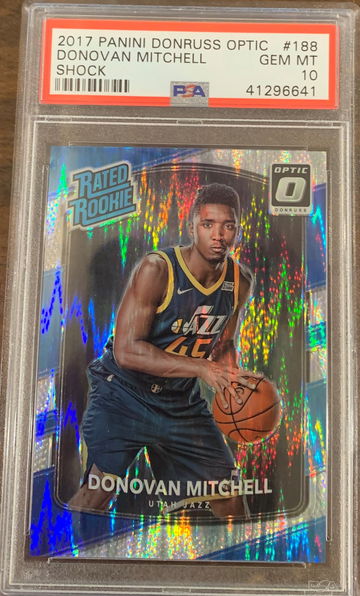 Donovan Mitchell PSA 10 Optic Shock