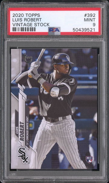 2020 Topps Luis Robert #392 VINTAGE STOCK PSA 9