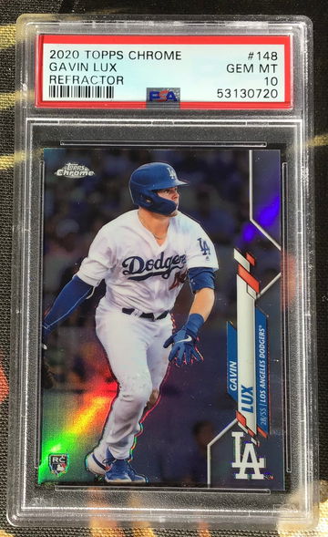 2020 TOPPS CHROME REFRACTOR GAVIN LUX #148 PSA 10 RC
