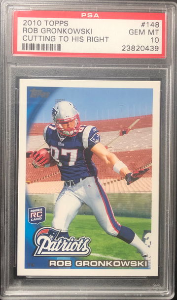 2010 Topps Chrome Rob Gronkowski Rookie PSA 10 Gem Mint #148