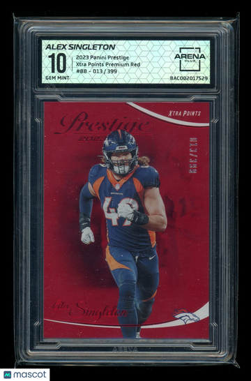 2023 Panini Prestige Xtra Points Premium Red Alex Singleton #88 /399 Arena Club 10