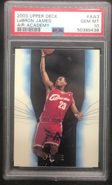 2003-04 upper deck Lebron James RC rookie PSA 10