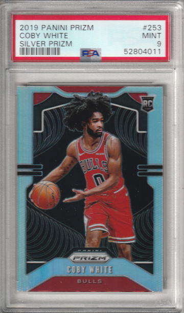 2019 Panini Prizm Coby White Silver RC PSA 9 Mint