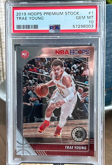 2019 Panini Hoops Premium Stock Trae Young #1 PSA 10 Gem Mint Atlanta Hawks! 🔥