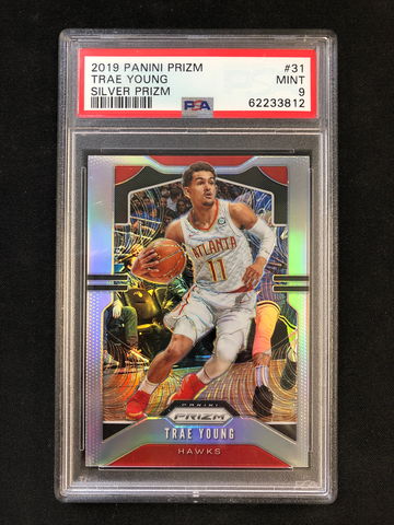2019 Panini Prizm - Trae Young - Silver Prizm PSA 9 Mint