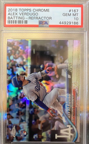 Alex Verdugo 2018 Topps Chrome Refractor PSA 10