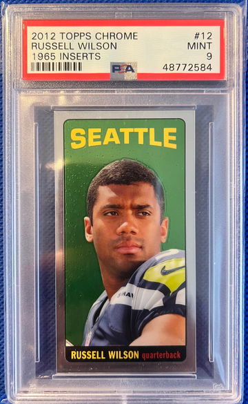 2012 Topps Chrome 1965 Inserts Russell Wilson PSA 9