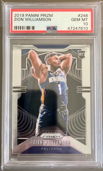 2019 Panini Prizm Zion Williamson #248 Rookie RC PSA 10 (601)