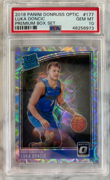 Luka Doncic 2018 Optic Premium Box Set PSA 10. Low pop