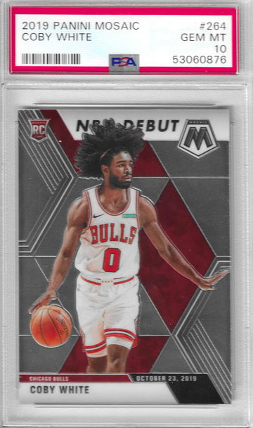 2019 Mosaic Coby White NBA Debut PSA 10