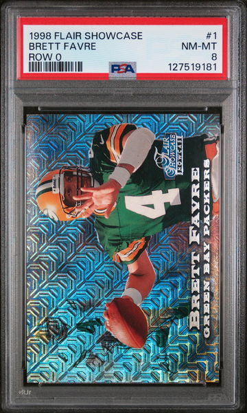 1998 Flair Showcase Row 0 Brett Favre #1 /250 PSA 8