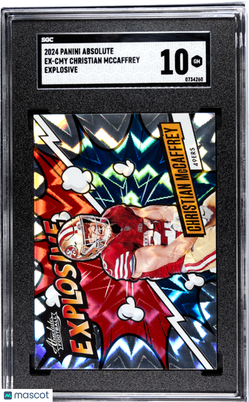 2024 Panini Absolute Christian Mccaffrey #EX-CMY Explosive SGC 10