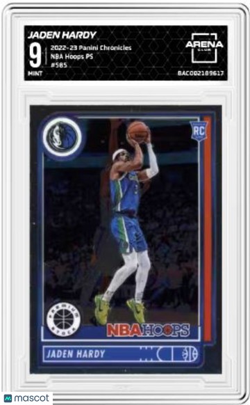 2022-23 Panini Chronicles Jaden Hardy #585 NBA Hoops PS Arena Club 9