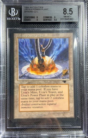 1994 MTG Magic The Gathering Antiquities Urza's Power Plant BGS 8.5 NM-MINT+