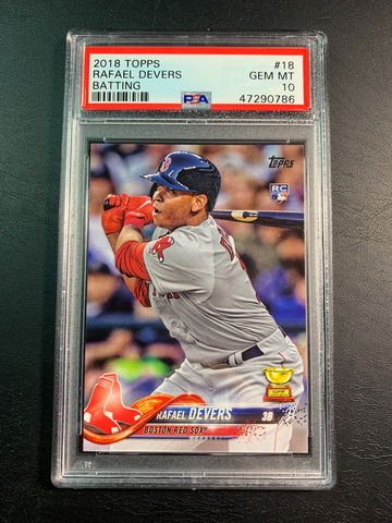 Rafael Devers 2018 Topps Rookie PSA 10.