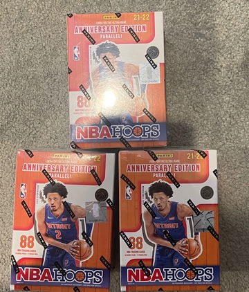 2021-22 Hoops Blaster Box Lot of 3 New