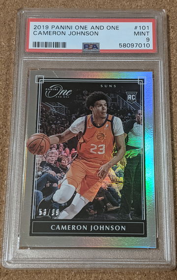 2019-20 Panini One And One 🏀 Cameron Johnson Rookie /99 PSA 9 Suns RC SP 🔥