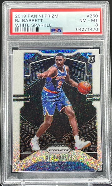 2019 Prizm RC white sparkle SSP RJ Barrrett POP2 