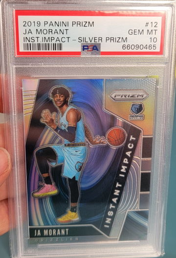 2019 Prizm Ja Morant Instant Impact Silver PSA 10
