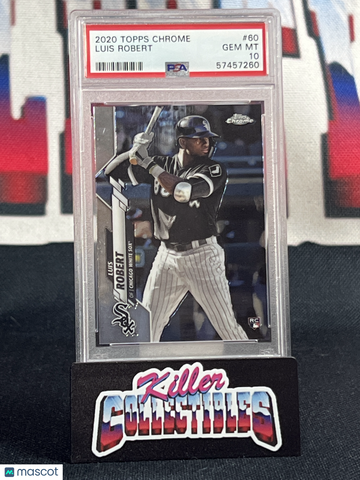 2020 Topps Chrome Luis Robert #60 Rookie PSA 10