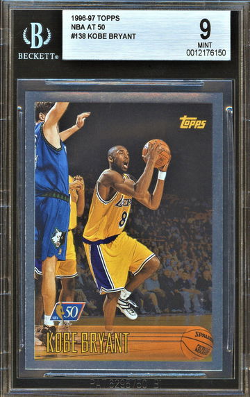 Kobe Bryant 1996 Topps NBA at 50 BGS 9 #138