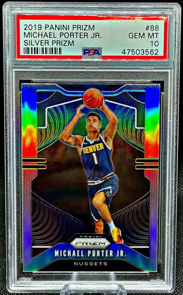 2019 Michael Porter Jr Silver Prizm PSA 10