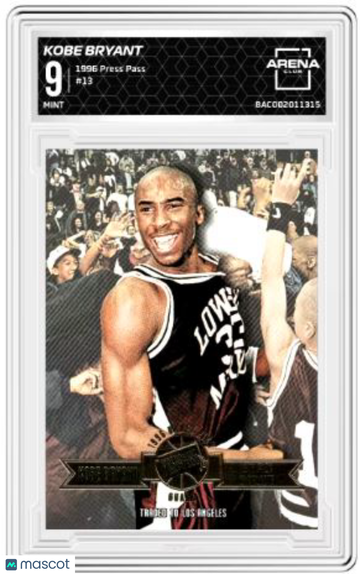 1996 Press Pass Kobe Bryant #13 Arena Club 9
