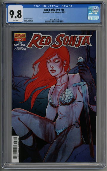 Red Sonja 15 vol. 2 CGC 9.8 Jenny Frison cover