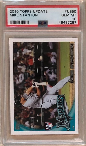 2010 Topps Update #US50 Mike Stanton PSA 10