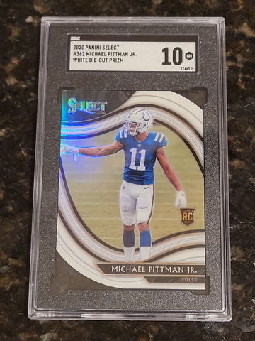 Michael Pittman Jr 2020 Select Field Level White Rookie RC #362 SGC 10! Colts