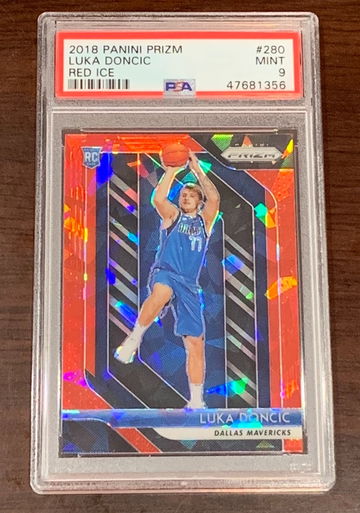 2018 Prizm Luka Doncic Red Ice PSA 9