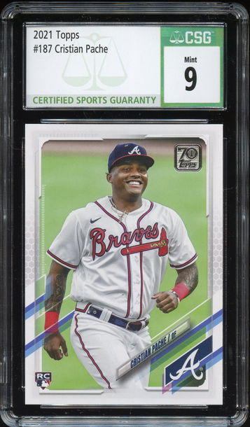 2021 Topps Cristian Pache CSG 9 Mint