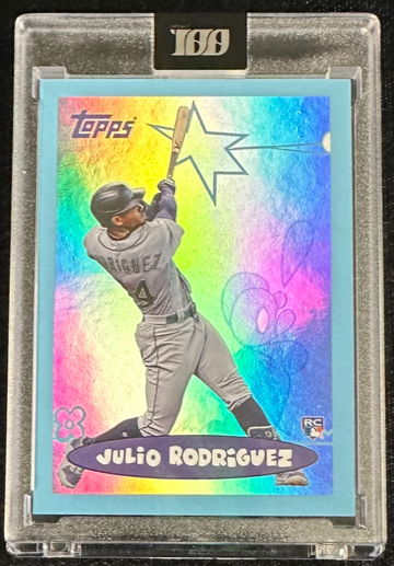 2022 Topps Project 100 JULIO RODRIGUEZ by Father Steve #53 FOIL RC /100