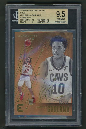 2019-20 Panini Chronicles Essentials Gold Darius Garland #211 RC /10 BGS 9.5