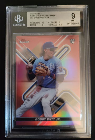 2022Topps Finest Bobby Witt Jr Rose Gold #/75