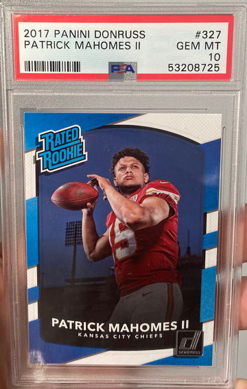 Patrick Mahomes Rated Rookie Donruss Psa 10 Fresh Grade