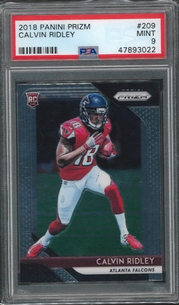 Calvin Ridley PSA 9 PRIZM #209