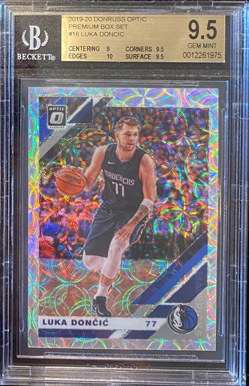 2019-20 Donruss Optic Premium Box Set Mojo Luka Doncic #’d /249 BGS 9.5 