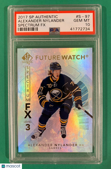 ALEXANDER NYLANDER PSA 10 2017 SP AUTHENTIC SPECTRUM FX ROOKIE RC ... POP 1 !!