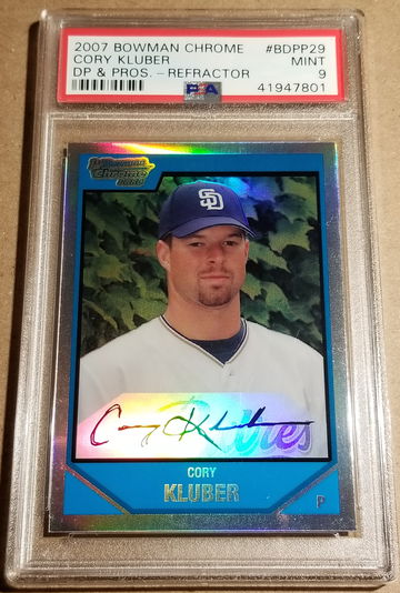 2007 Corey Kluber Bowman Chrome Refractor
