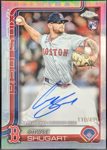 2025 Topps Chrome Rookie Autographs Refractor #RA-CS Chase Shugart RC AU /499