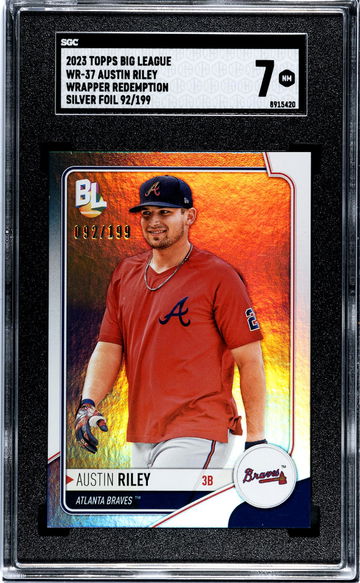 2023 Topps Big League #WR-37 Austin Riley Wrapper Redemption /199 SGC 7